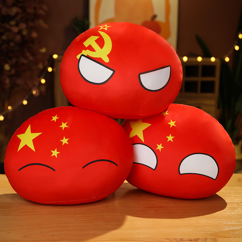 Table Tennis France - 1PC 10CM Country Ball Plush Toys