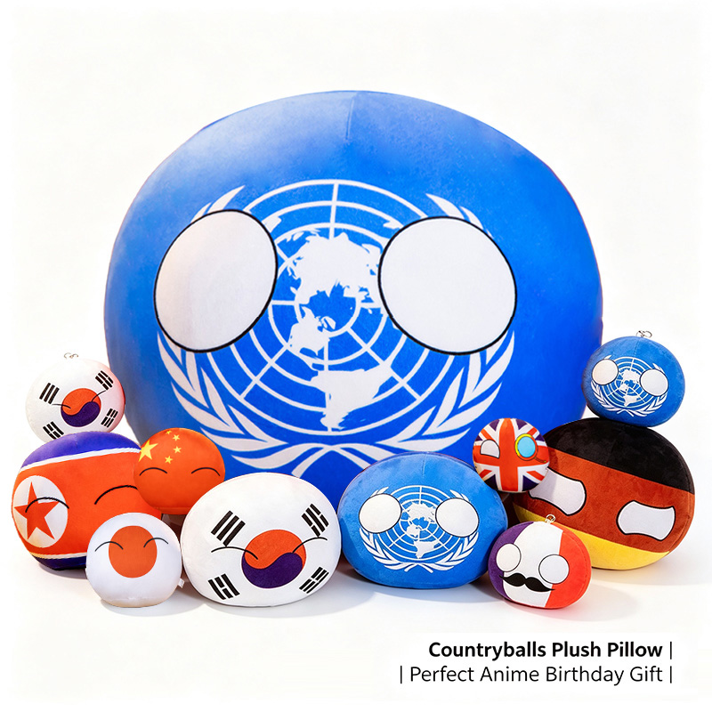 Table Tennis France - Polandball Plush Toy Pillow Country Balls