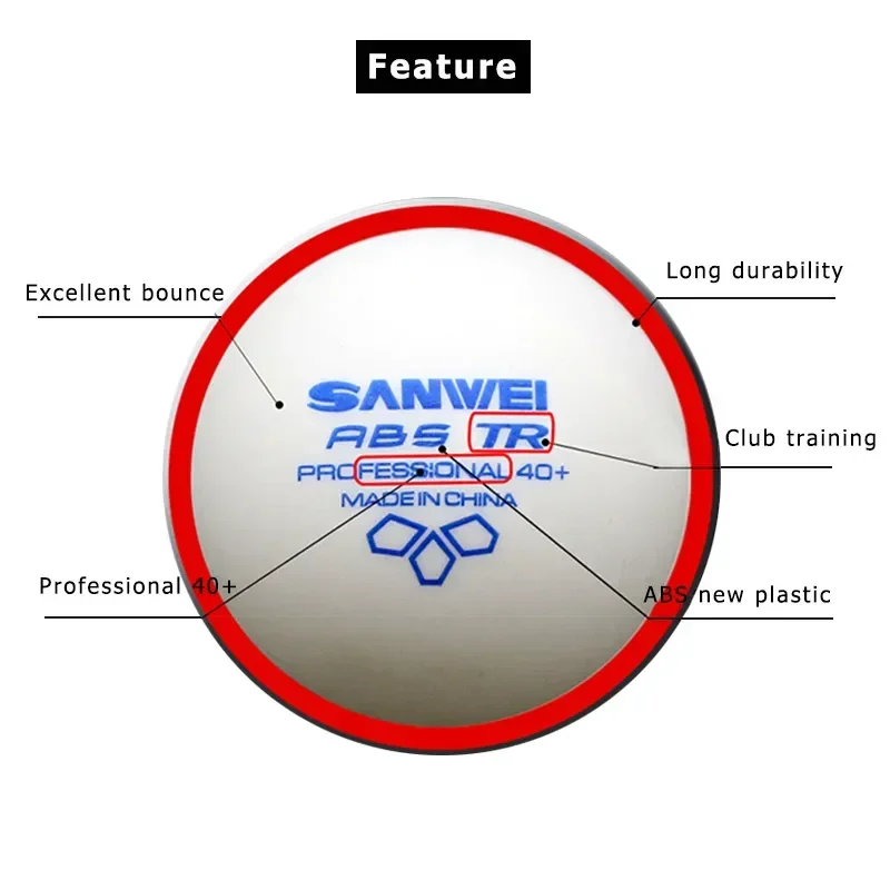 SANWEI-ABS TR 3 Star Table Ten - Table Tennis Game Pc ulasan dan harga