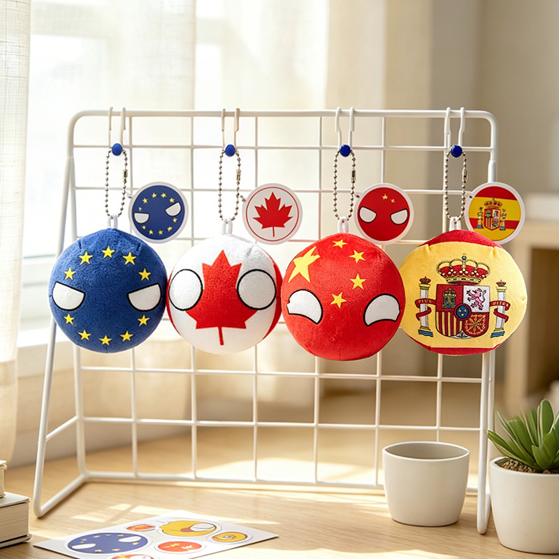 10cm Kawaii Polandball Plush T - Table Tennis France ulasan dan harga