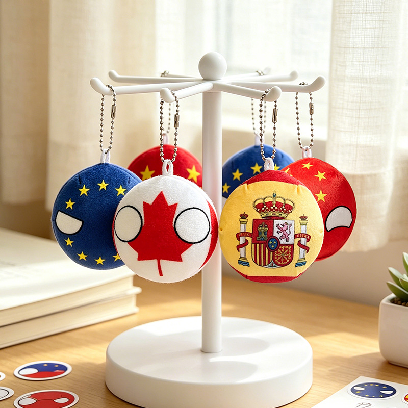 10cm Kawaii Polandball Plush T - Table Tennis France ulasan dan harga