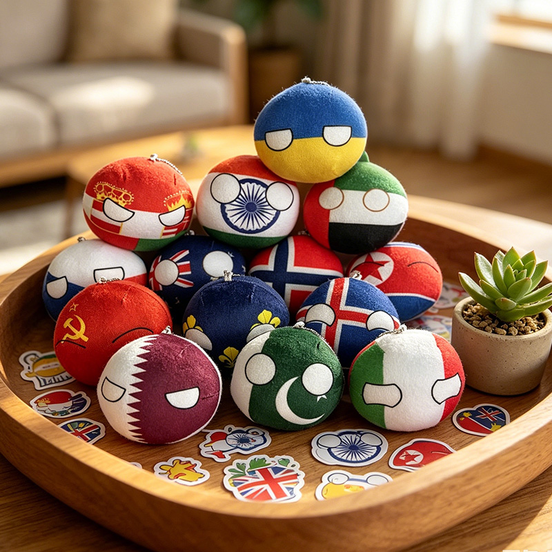 10cm Kawaii Polandball Plush T - Table Tennis France ulasan dan harga