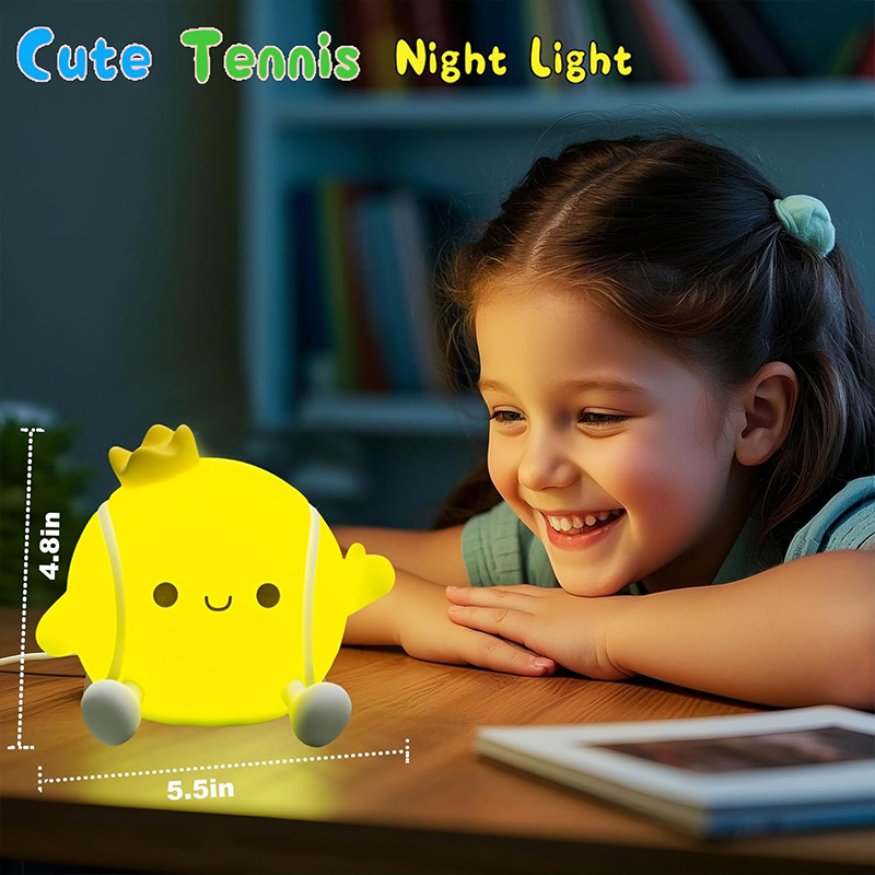 Cute Tennis Night Light Silico - Table Tennis Game Pc ulasan dan harga