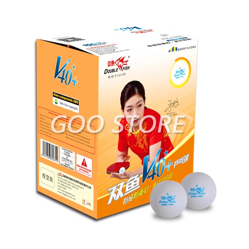 100 balls Double Fish V40+ 1-S - Table Tennis Game Pc ulasan dan harga