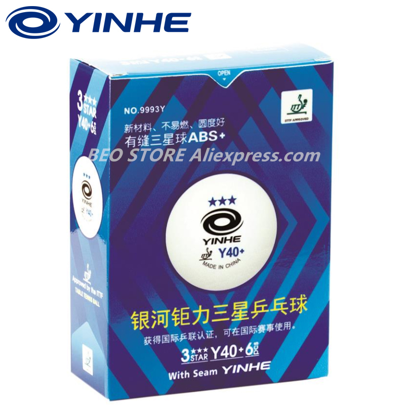 60 balls YINHE 3-star Y40+ H40 - Table Tennis Game Pc ulasan dan harga