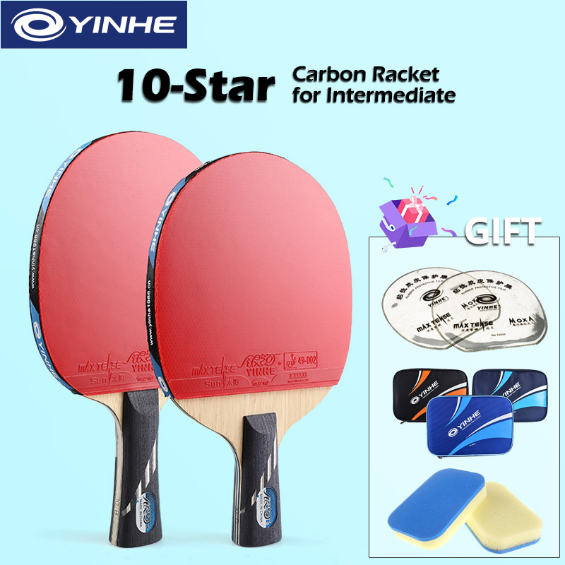 Yinhe 10-star Ping Pong Racket - Table Tennis Grip Tape ulasan dan harga