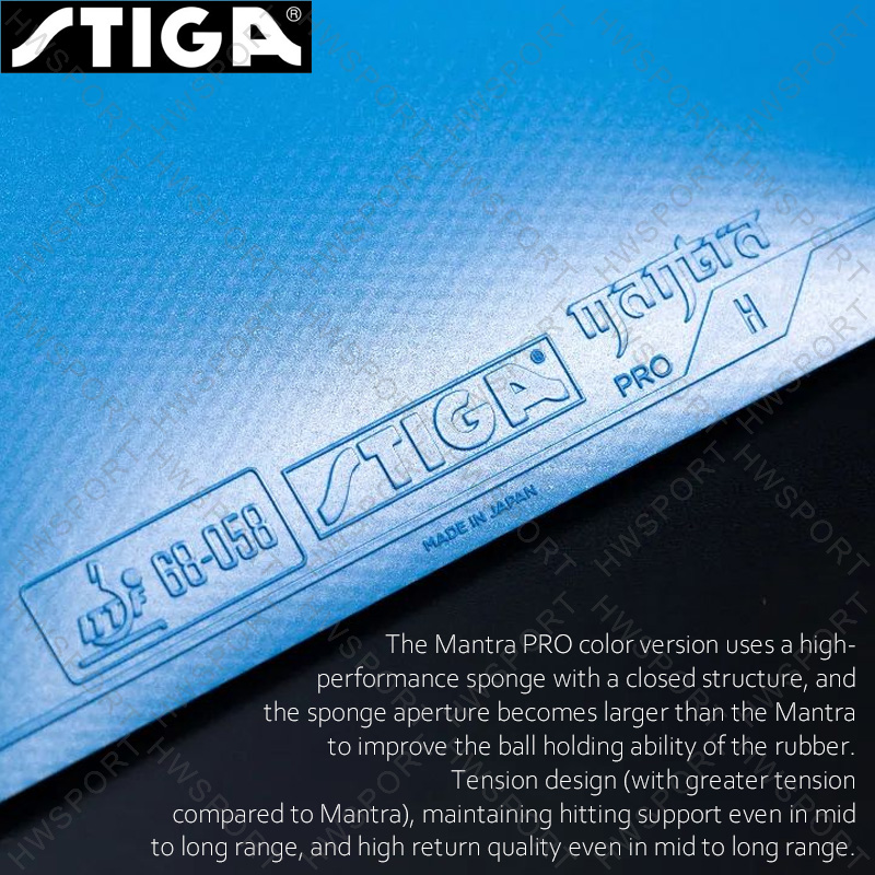 STIGA Mantra Pro Colorful Tabl - Table Tennis Japan ulasan dan harga