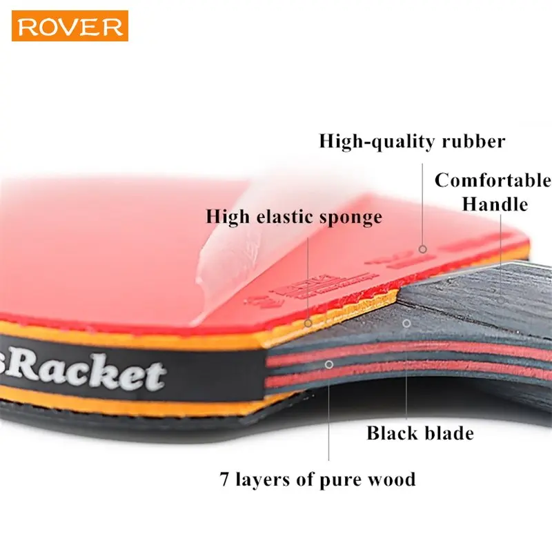 5/6 Star Table Tennis Racket 2 - Table Tennis Padel ulasan dan harga