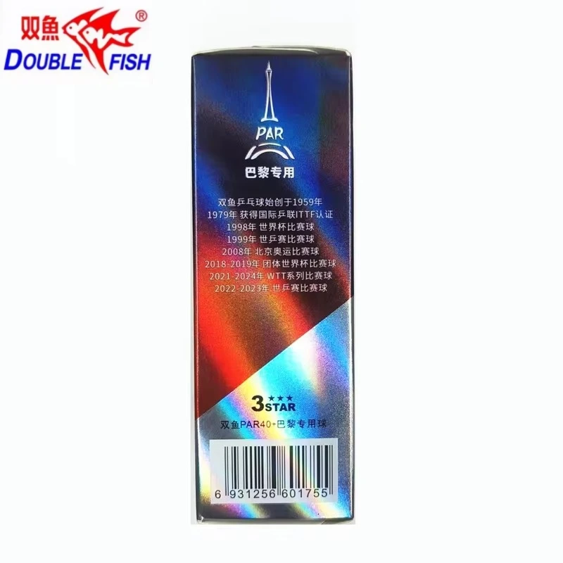 6 Pcs/Box Double Fish Ping Pon - Table Tennis France ulasan dan harga