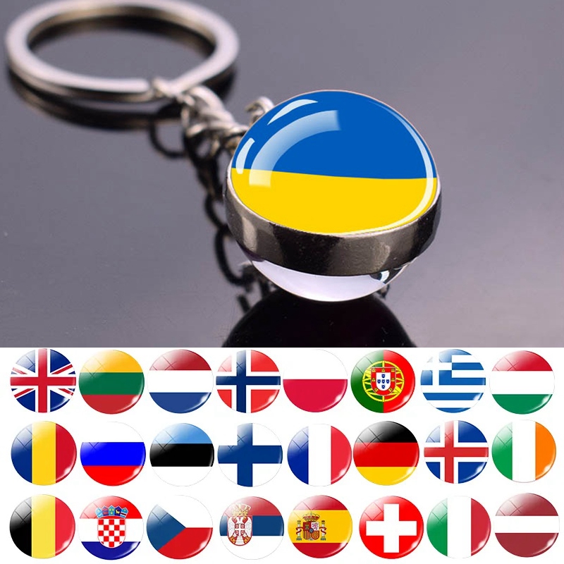Europe Countries Flag Glass Ba - Table Tennis France ulasan dan harga
