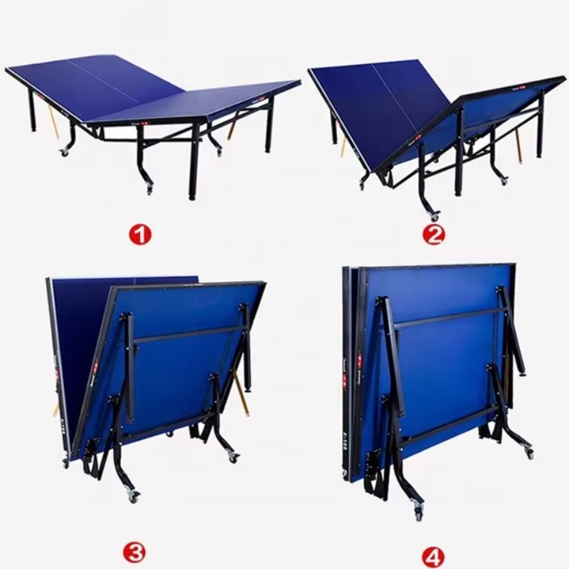25mm Standard indoor Movble in - Table Tennis Folding Table ulasan dan harga