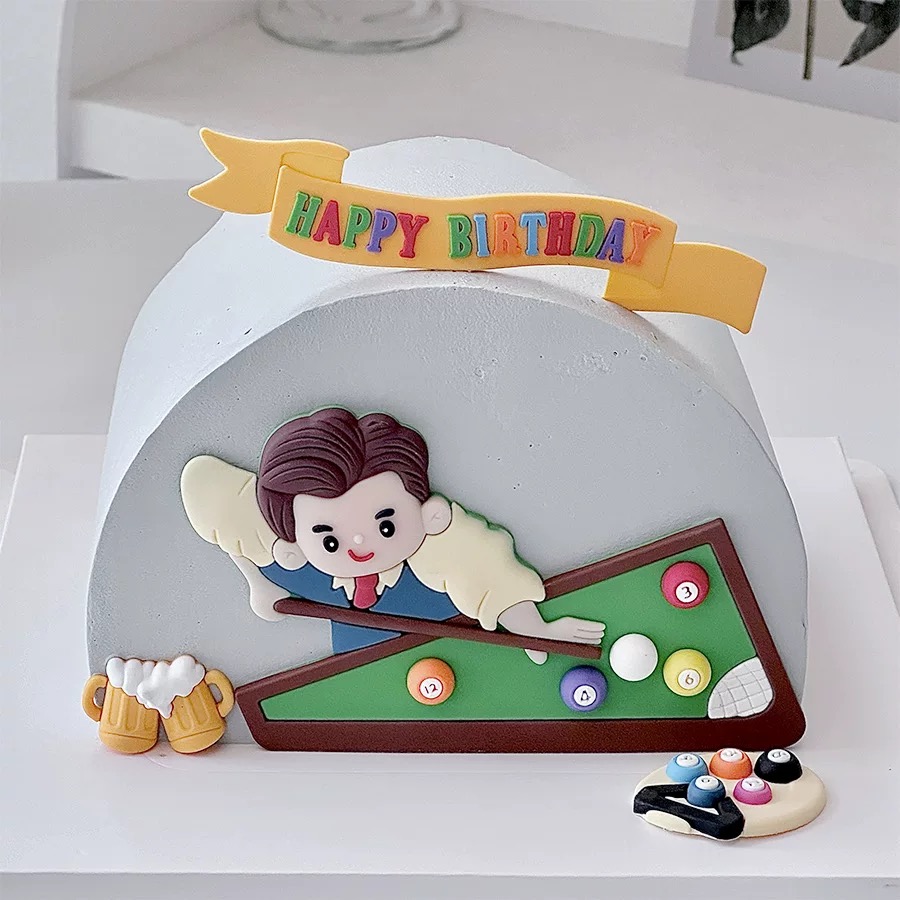 Billiard Cake Birthday Decorat - Table Tennis Games ulasan dan harga