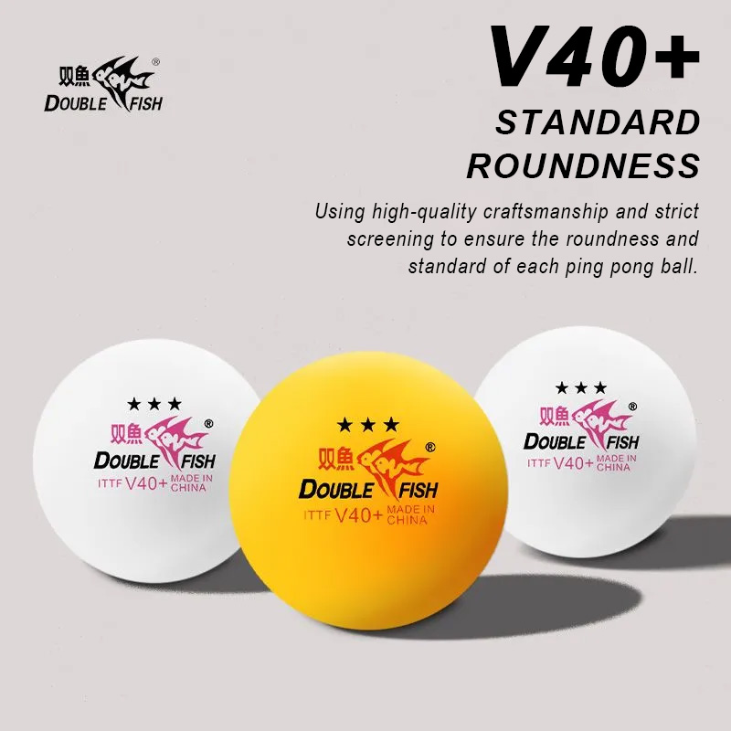 DOUBLE FISH 3 Star V40+ 30/50/ - Table Tennis Game Pc ulasan dan harga
