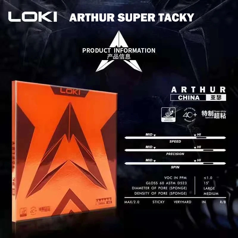 Original LOKI ARTHUR Europe/As - Table Tennis Padel ulasan dan harga