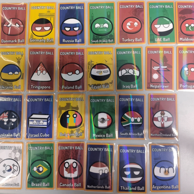 5pcs Countryballs Card Doll UK - Table Tennis France ulasan dan harga