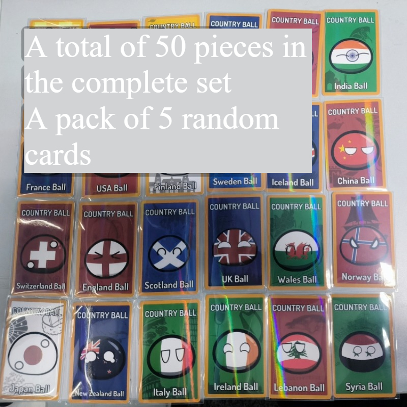 5pcs Countryballs Card Doll UK - Table Tennis France ulasan dan harga
