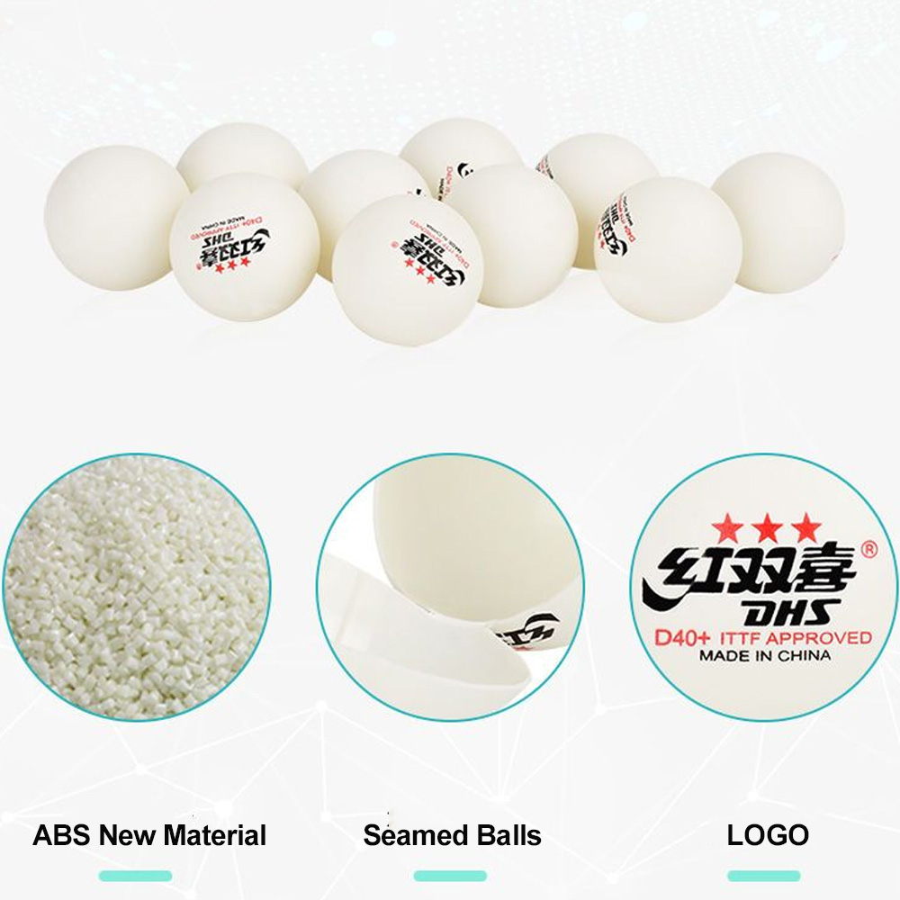 DHS D40+ DJ40+ Ping Pong Balls - Table Tennis Game Pc ulasan dan harga